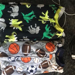 18 month footie pajamas. Fleecy feeling.
